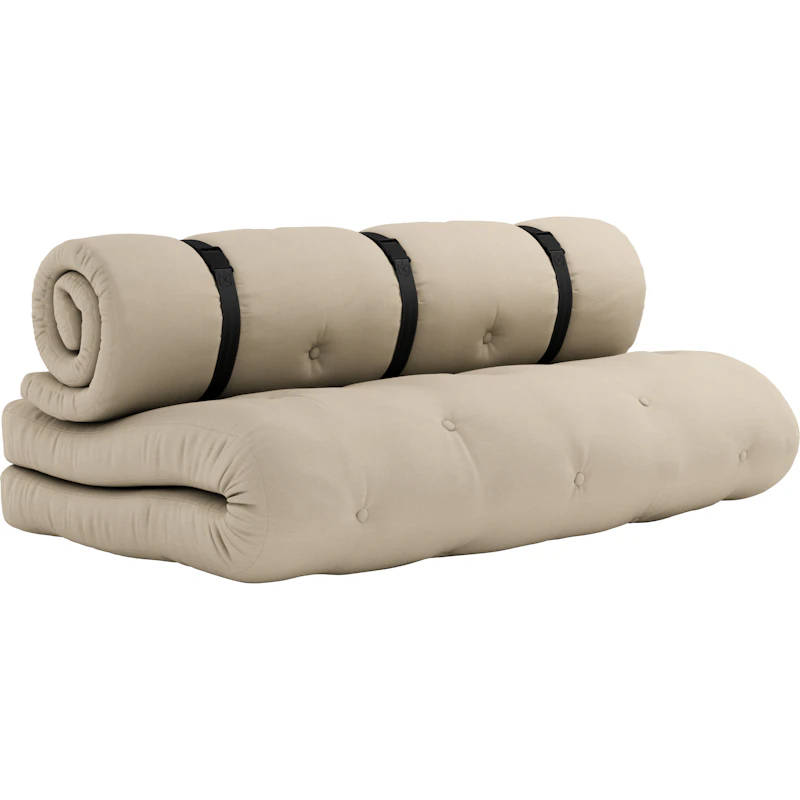 Buckle-Up Sofa Mit Gürtel Im Freien Nutzbar, Beige / Schwarz