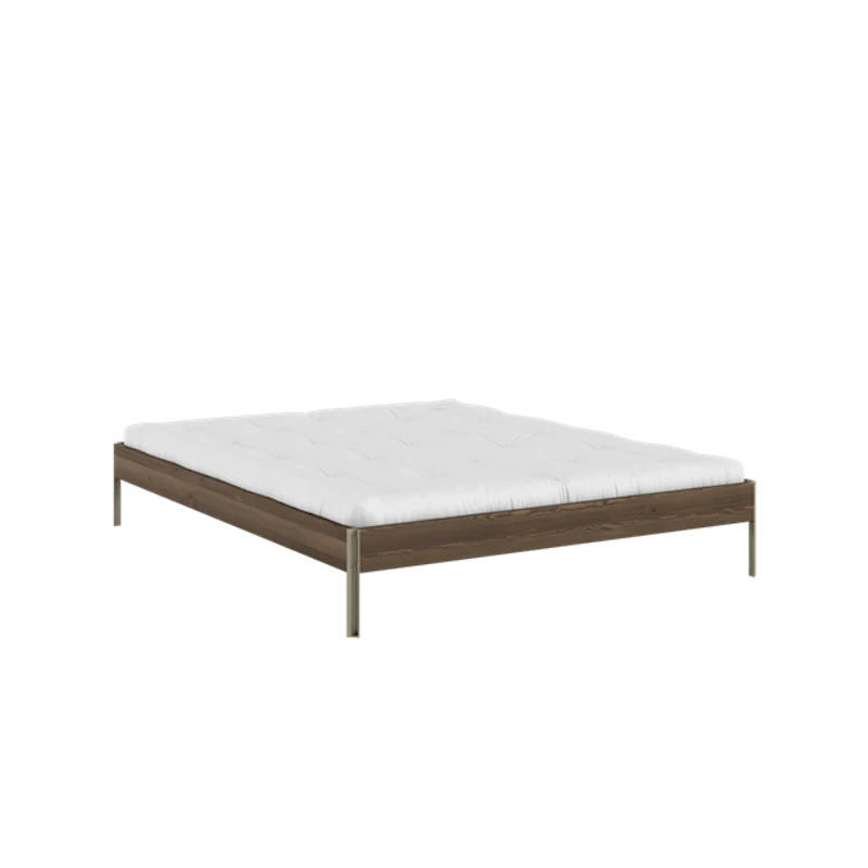 Core Bed Frame 160x200 Carob Brown/Sage Green