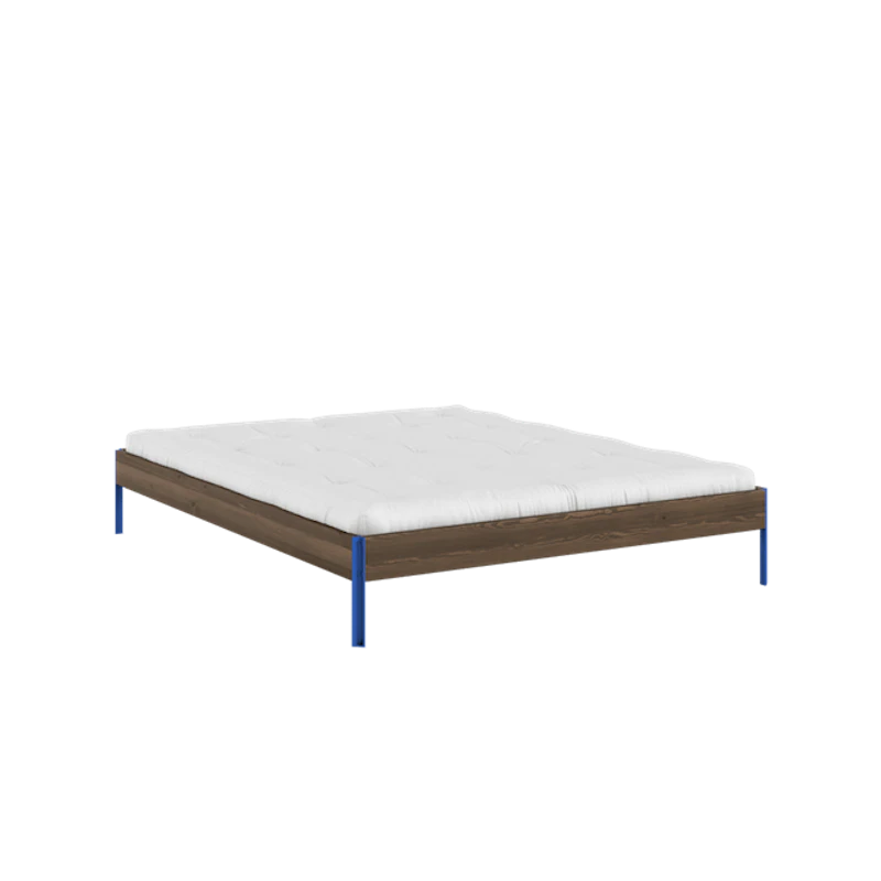 Core Bed Frame 160x200 Carob Brown/Vivid Blue