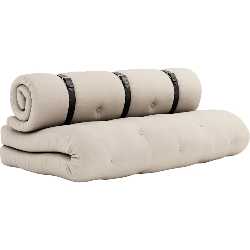 Buckle-Up Sofa Mit Gürtel, Beige / Braun