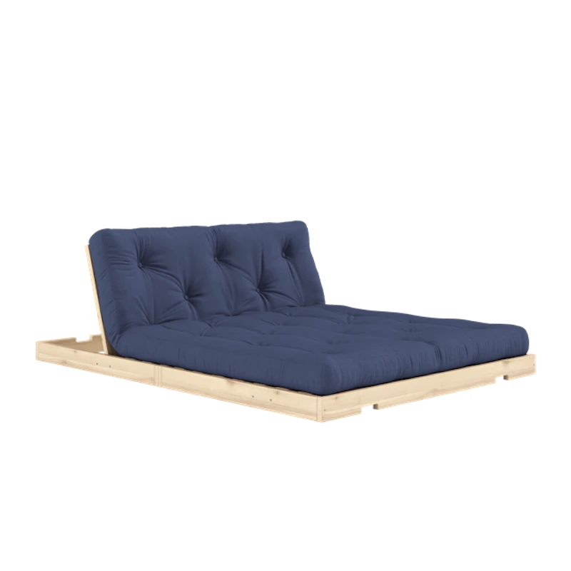 Flip Sofa Bed With Mattress 140x200 Navy/Raw