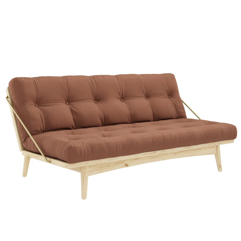 Folk Bettsofa 130x190 cm, Clay Brown