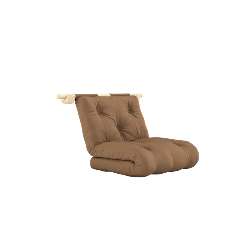 Hooked Mattress With Brackets 75x200 Mocca/Raw