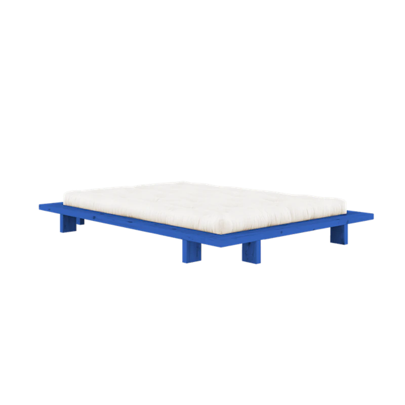 Japan Bed Frame 140x200 Vivid Blue