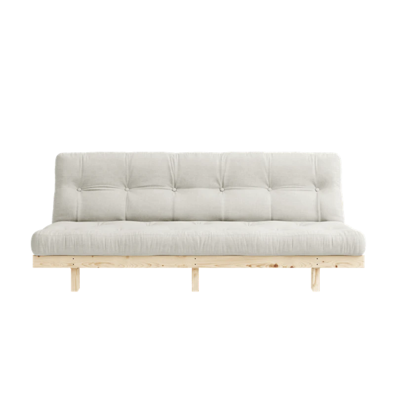 Lean Sofa Bed With 5-Layer Mattress 130x190 Natural/Raw