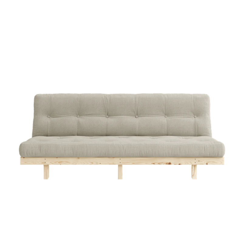 Lean Sofa Sofa Bed With Mattress 130x190 Beige/Raw