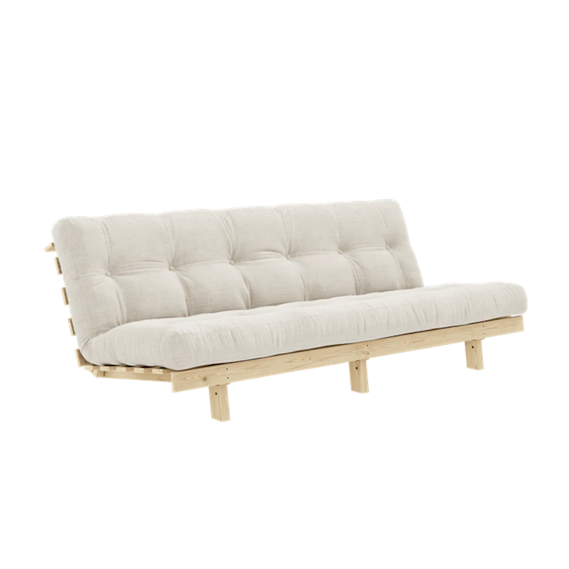 Lean Sofa Bed With Alpha Mattress 130x200 Ivory/Raw