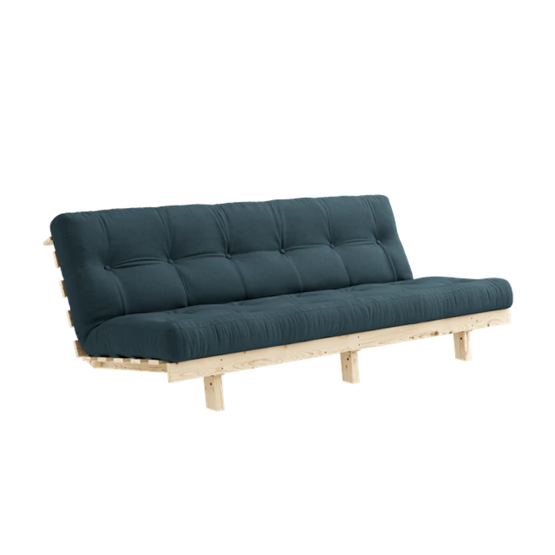 Lean Sofa Bed With Alpha Mattress 130x200 Petroleum/Raw