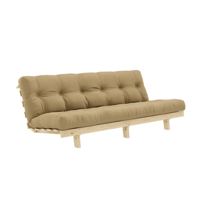Lean Sofa Bed With Alpha Mattress 130x200 Wheat Beige/Raw
