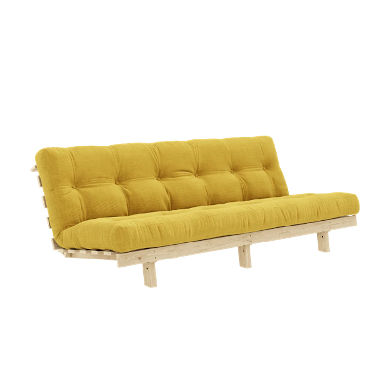 Lean Sofa Bed With Alpha Mattress 130x200 Honey/Raw