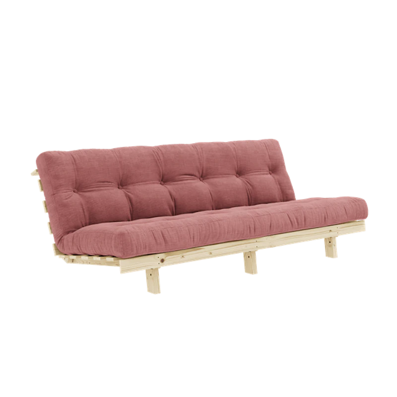 Lean Sofa Bed With Alpha Mattress 130x200 Sorbet Pink/Raw