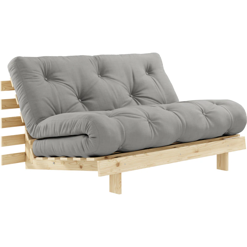 Roots 140 Bettsofa Mit Matratze, Raw / Grau