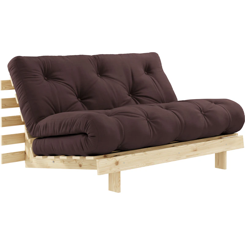 Roots 140 Bettsofa Mit Matratze, Raw / Braun