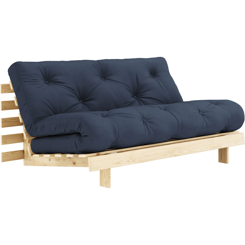 Roots 160 Bettsofa Mit Matratze, Raw / Marineblau