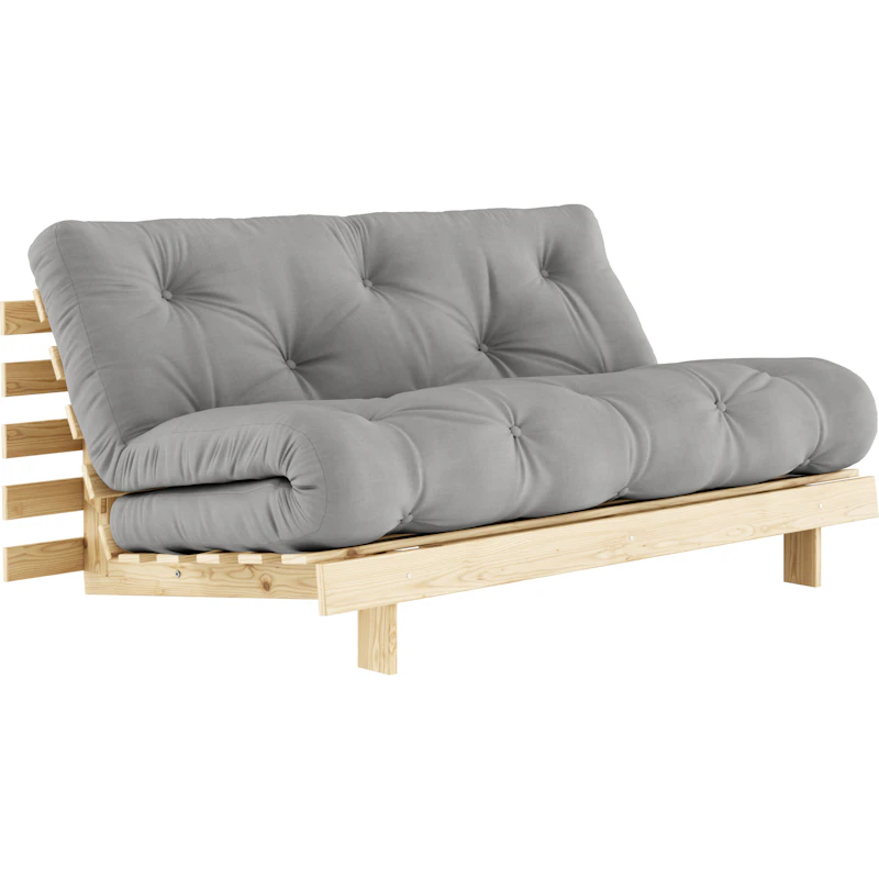 Roots 160 Bettsofa Mit Matratze, Raw / Grau