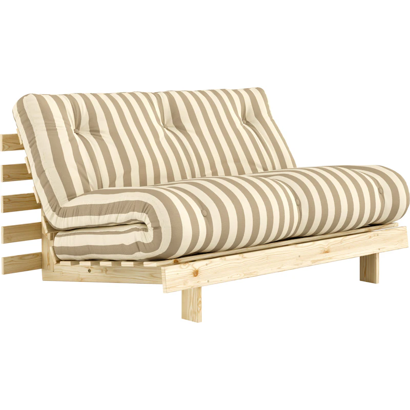 Roots Bettsofa 140x200 cm, Cremefarben / Sand