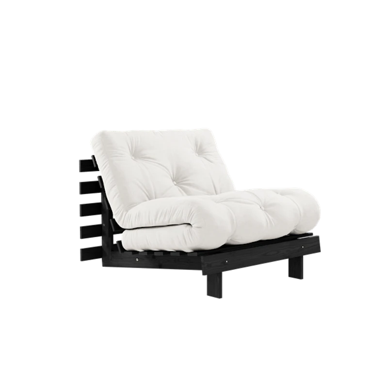 Roots Sofa Bed With Mattress 90x200 Black Night/Natural