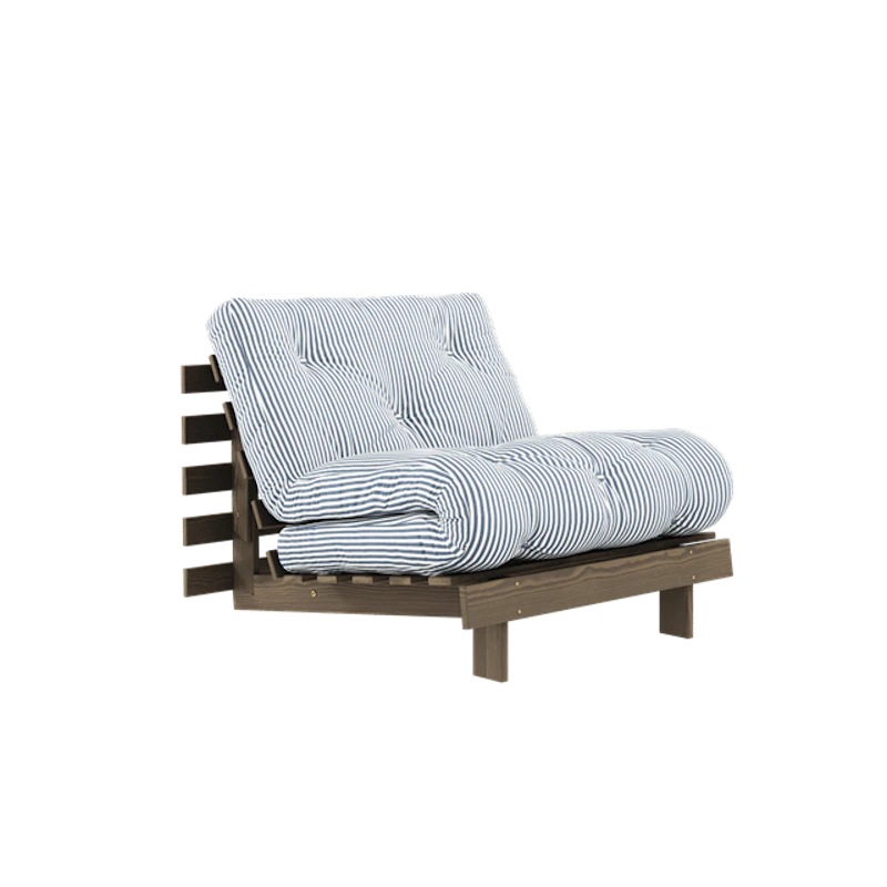 Roots Sofa Bed With Mattress 90x200 Carob Brown/Beach Blue