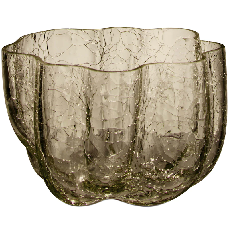 Crackle Kerzenhalter, Taupe