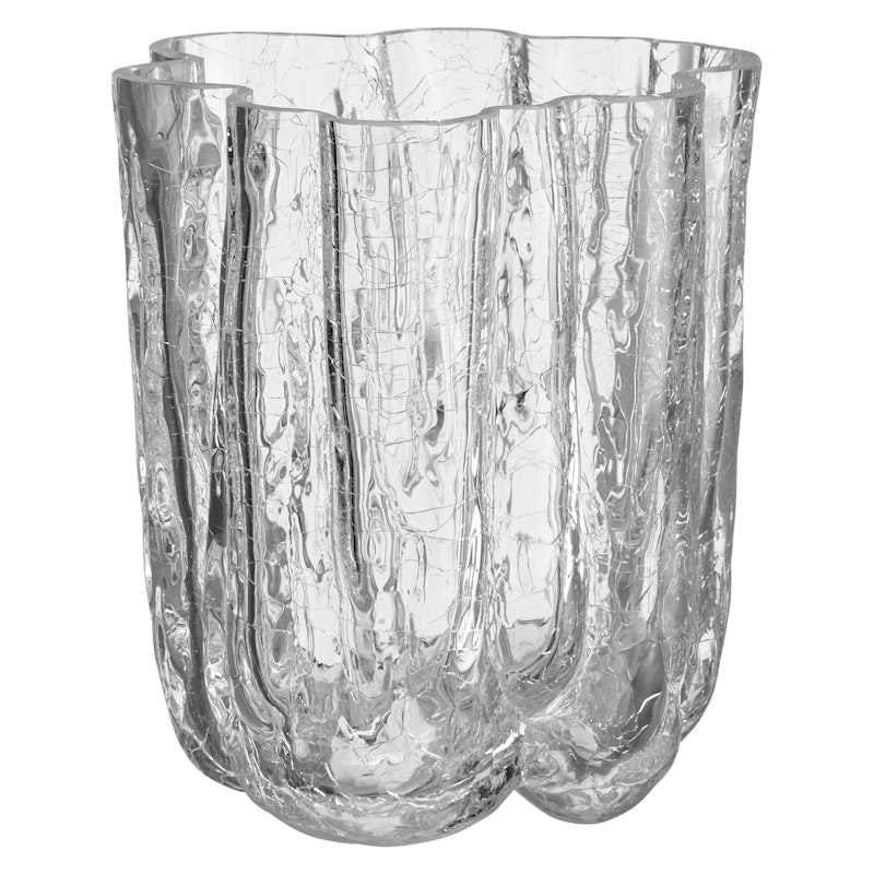 Crackle Vase 121 mm, Transparent