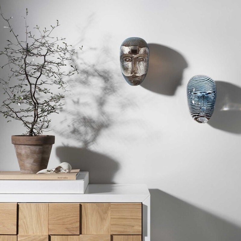 KOSTA BODA ブレイン Kosta Boda Brains All Is Well Purple Crystal Glass Art Decor