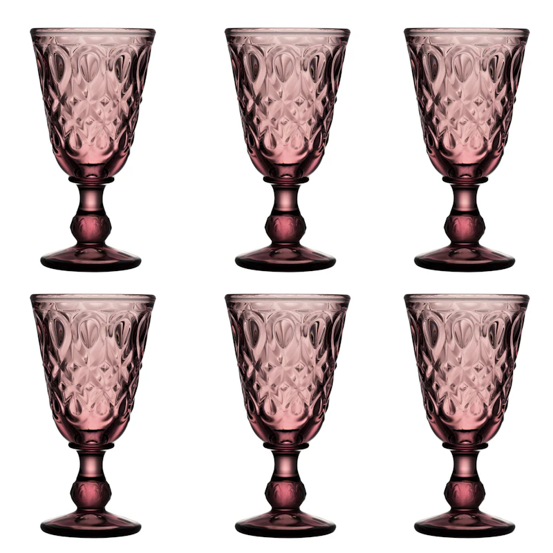 Lyonnais Weinglas 6-er Set, Amethyst