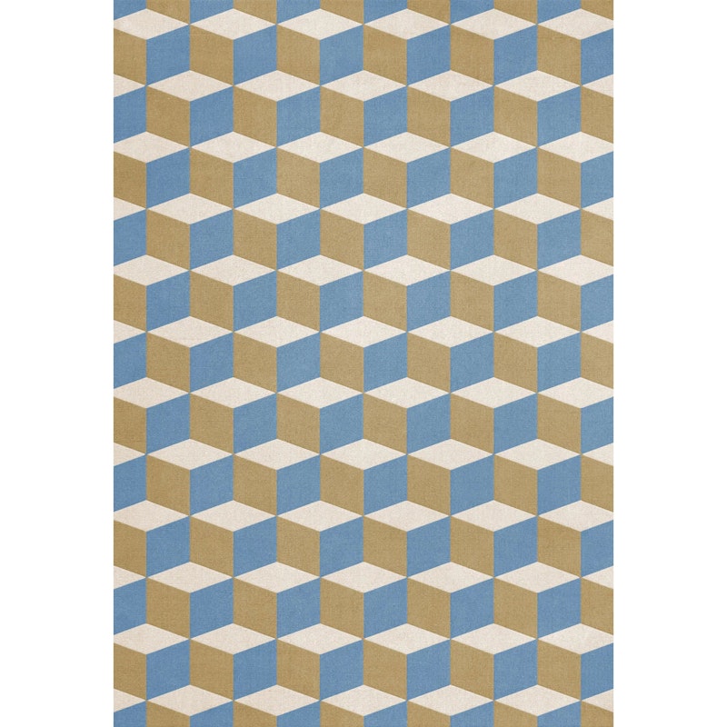 Illusion Wollteppich 250x350 cm, Blue Sandstone