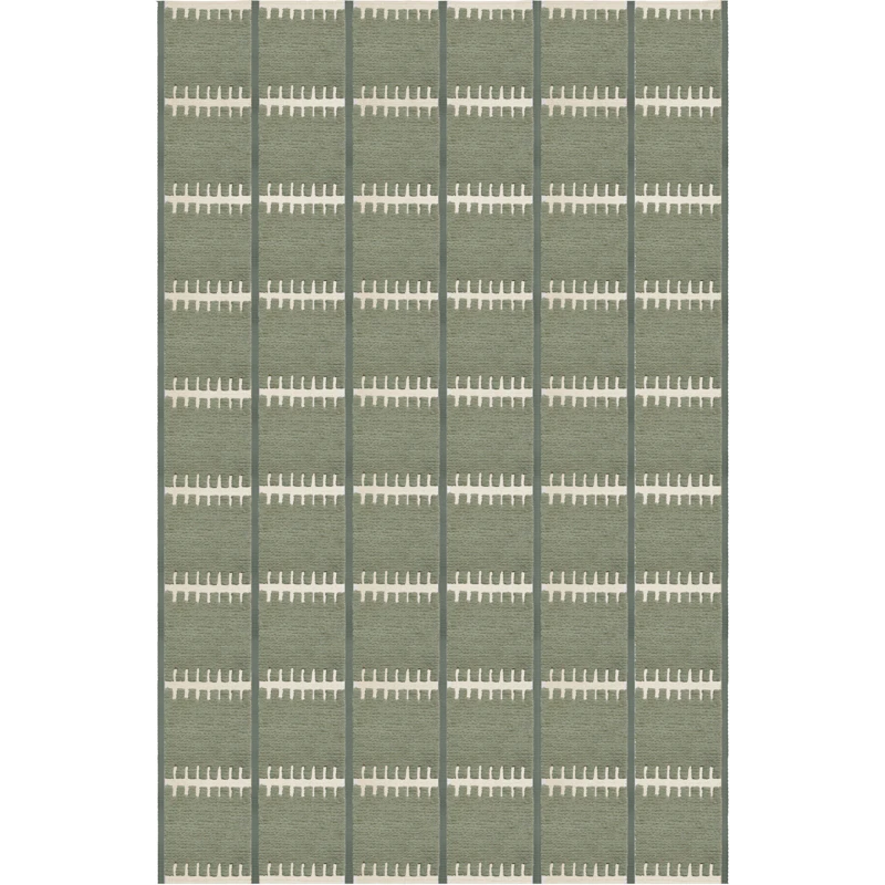 Lilly Wollteppich 250x350 cm, Grün