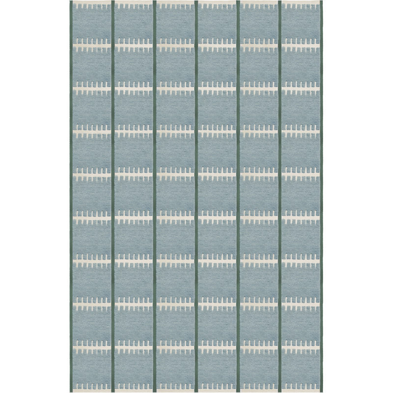 Lilly Wollteppich 180x270 cm, Blau