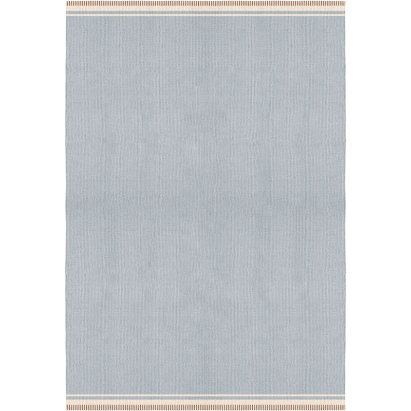 Röllakan Solid Wollteppich 250x350 cm, Sky Blue