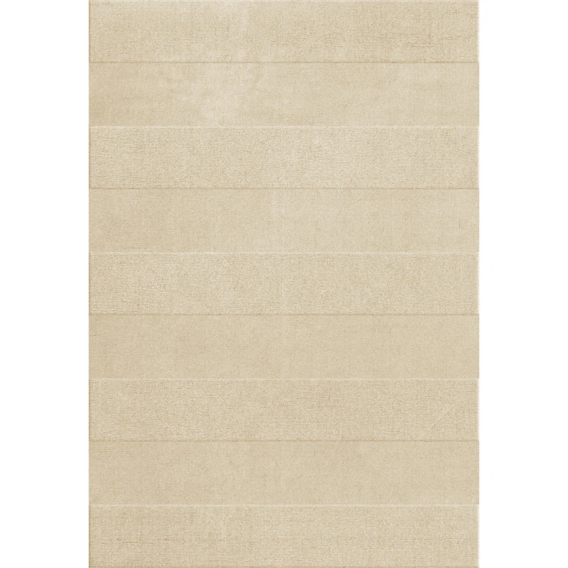 Stripe Wollteppich 250x350 cm, Almond