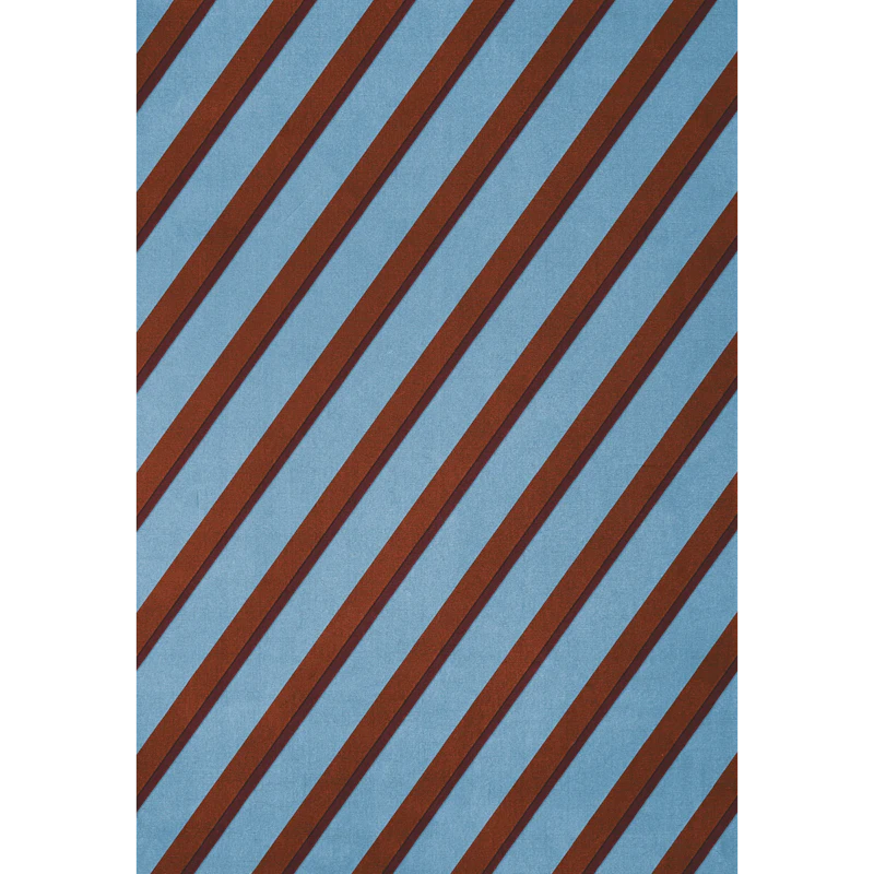 Teklan Diagonal Wollteppich 300x400 cm, Sky