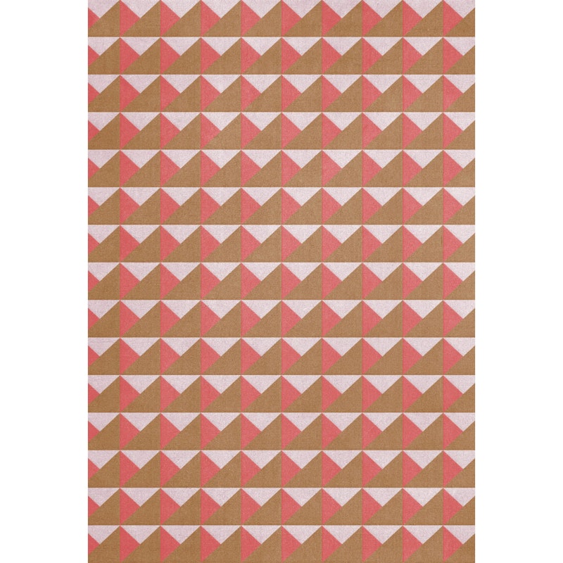 Triangle Wollteppich 180x270 cm, Persimmon Pink