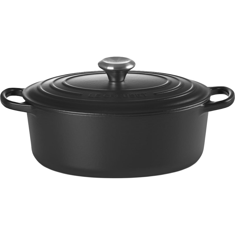 Signature Topf Oval 31 cm, Schwarzmatt