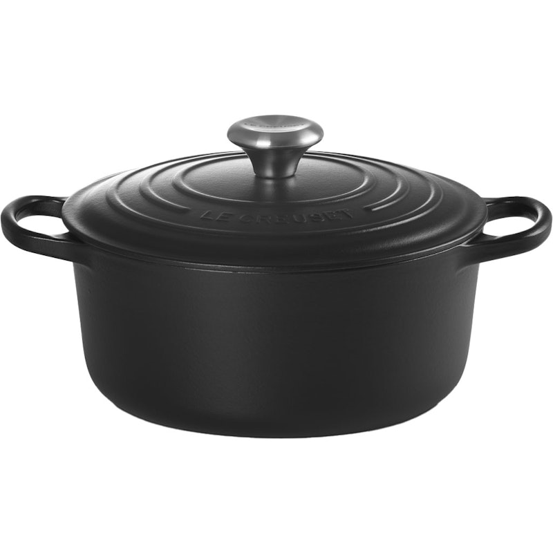 Signature Topf Rund 24 cm, Schwarzmatt