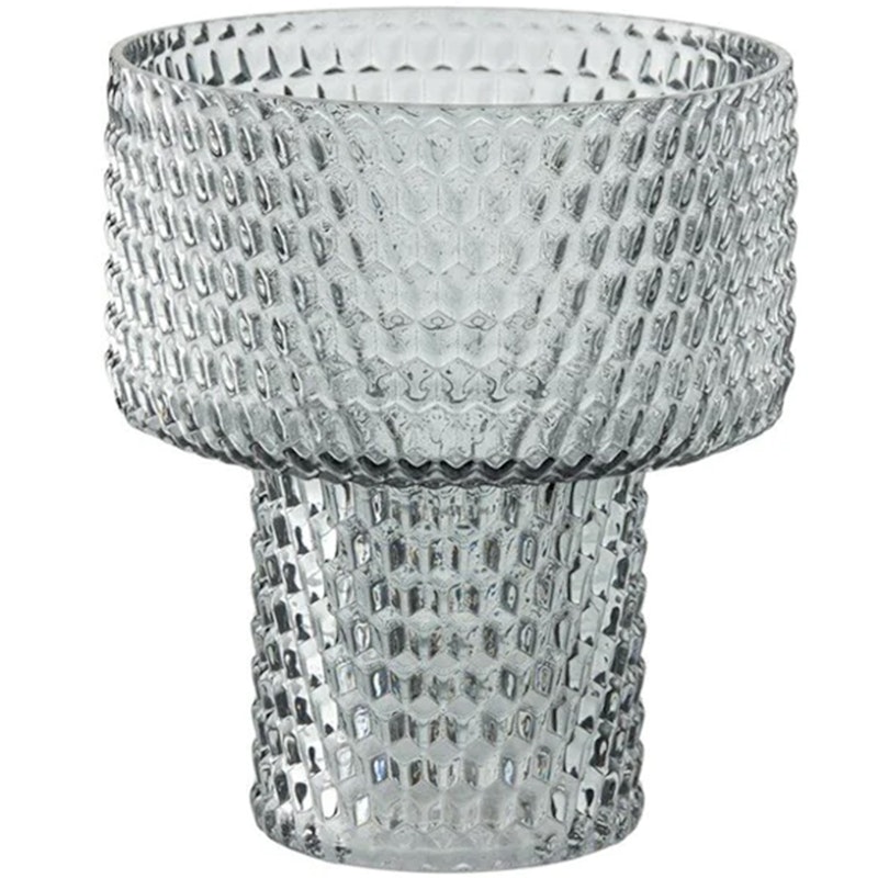 Silma Vase 19 cm, Grau