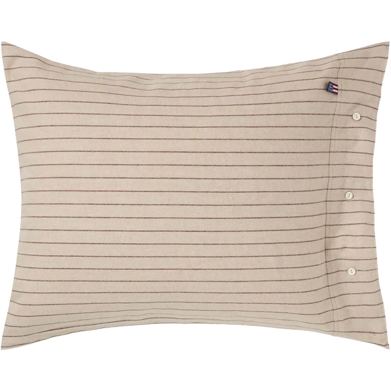 Pinstriped Kissenbezug 50x60 cm, Beige / Braun