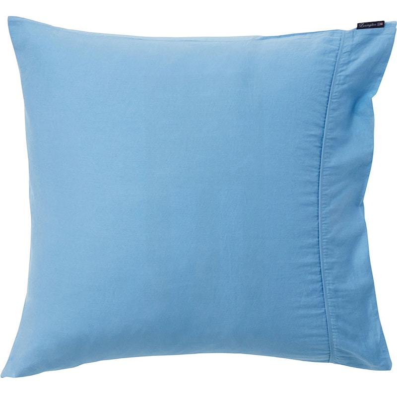 Washed Cotton Sateen Kissenbezug 65x65 cm, Blue Sky