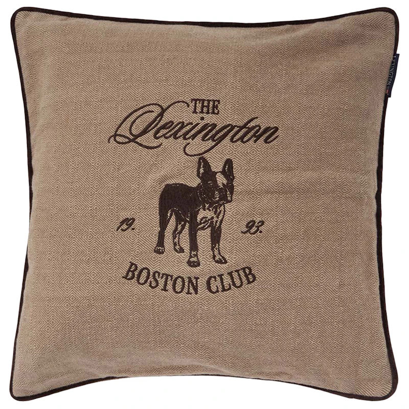 Boston Club Kissenbezug 50x50 cm, Beige / Braun