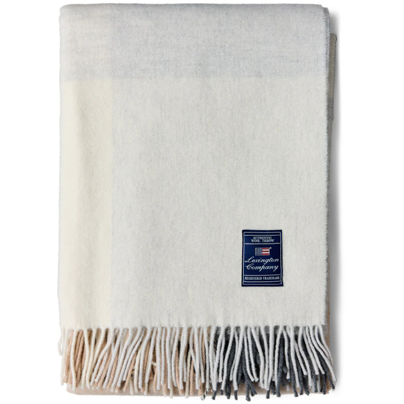 Checked Recycled Wool Decke 130x170 cm