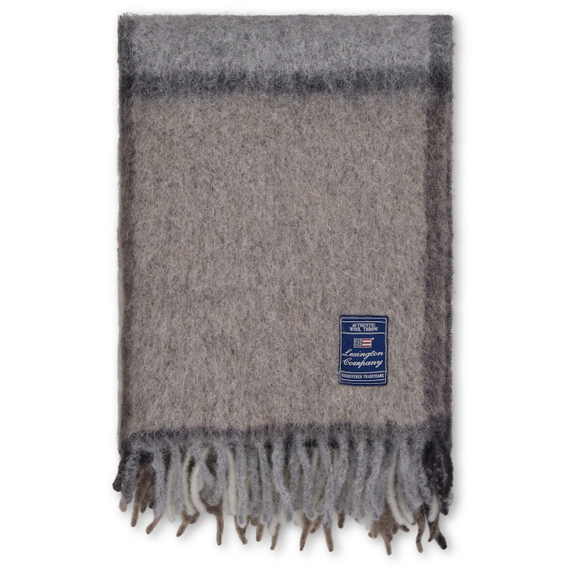 Decke 130x170 cm, Grau/Beige