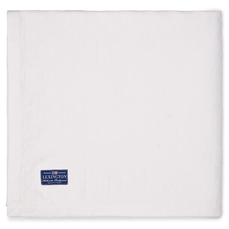 Diamond Jacquard Tagesdecke 160x240 cm, Weiß