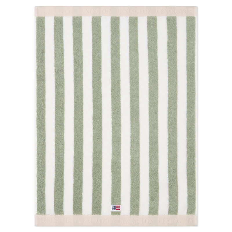 Handtuch 50x70 cm, Grün / Weiß / Moonbeam