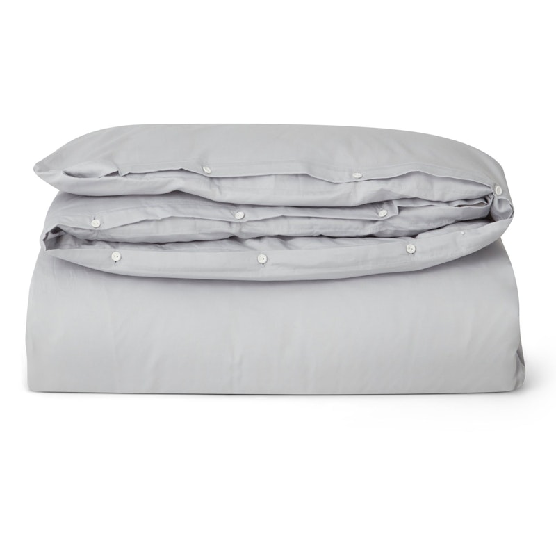 Hotel Cotton Sateen Duvet Cover 220x220 cm, Light Grey