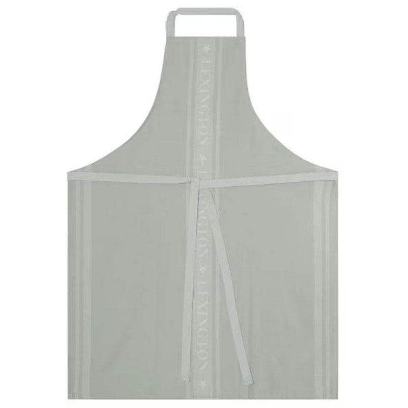 Icons Cotton Jacquard Star Schürze, Weiß / Sage Green