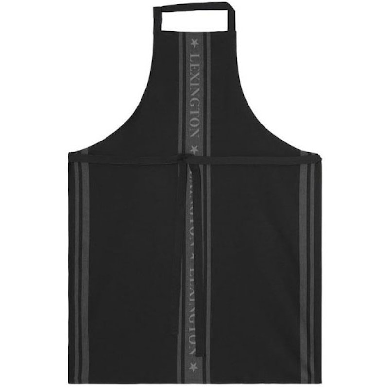Icons Cotton Jacquard Star Schürze, Schwarz / Weiß
