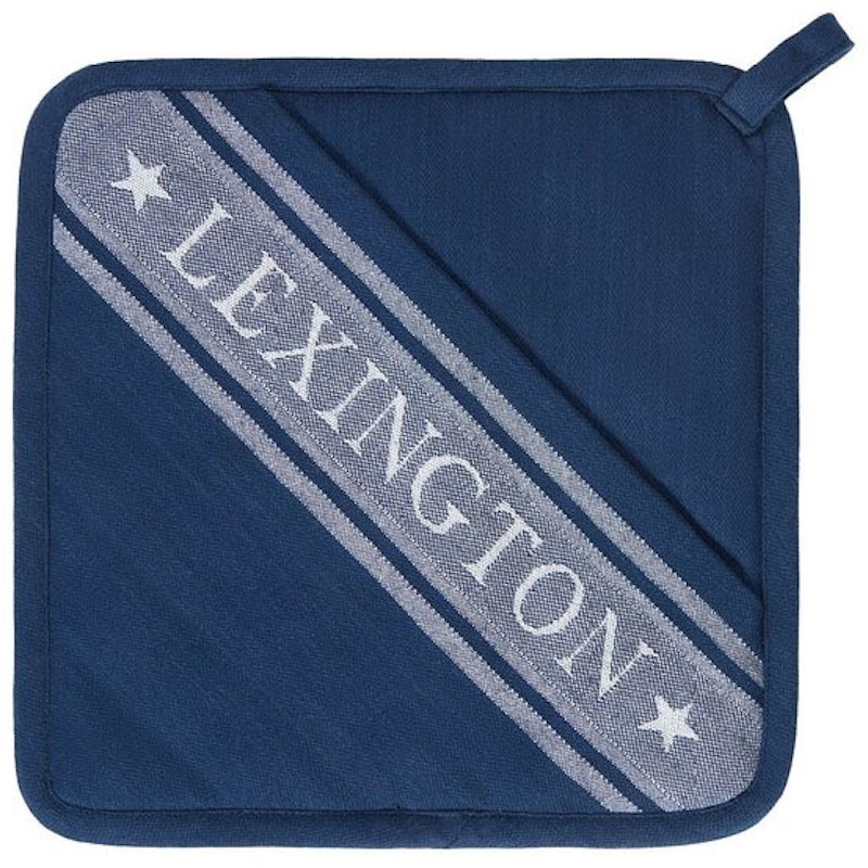 Icons Organic Cotton Jacquard Star Topflappen, Weiß / Dress Blue