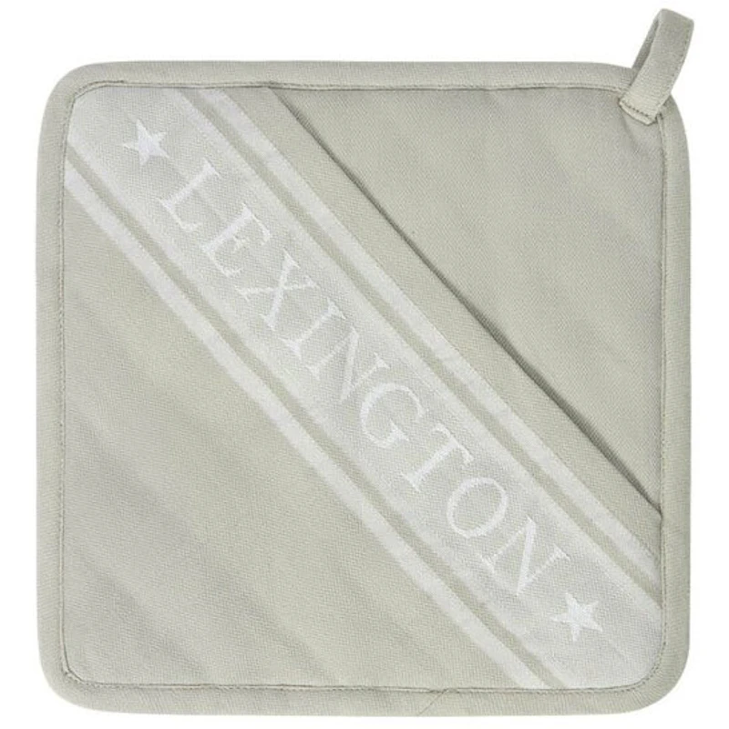 Icons Organic Cotton Jacquard Star Topflappen, Weiß / Sage Green