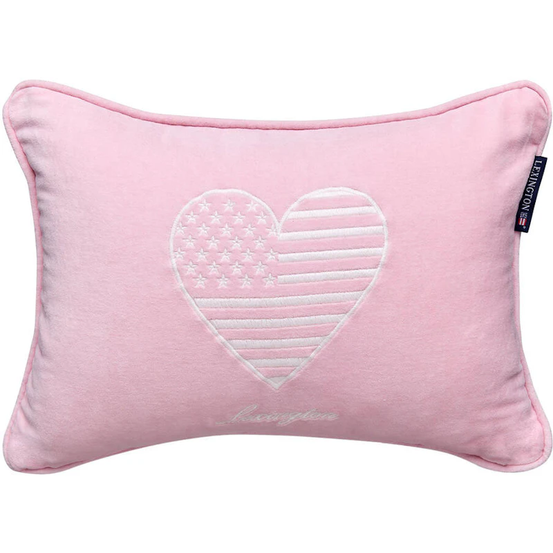 Kids Organic Cotton Velvet Kissenbezug 30x40 cm, Rosa