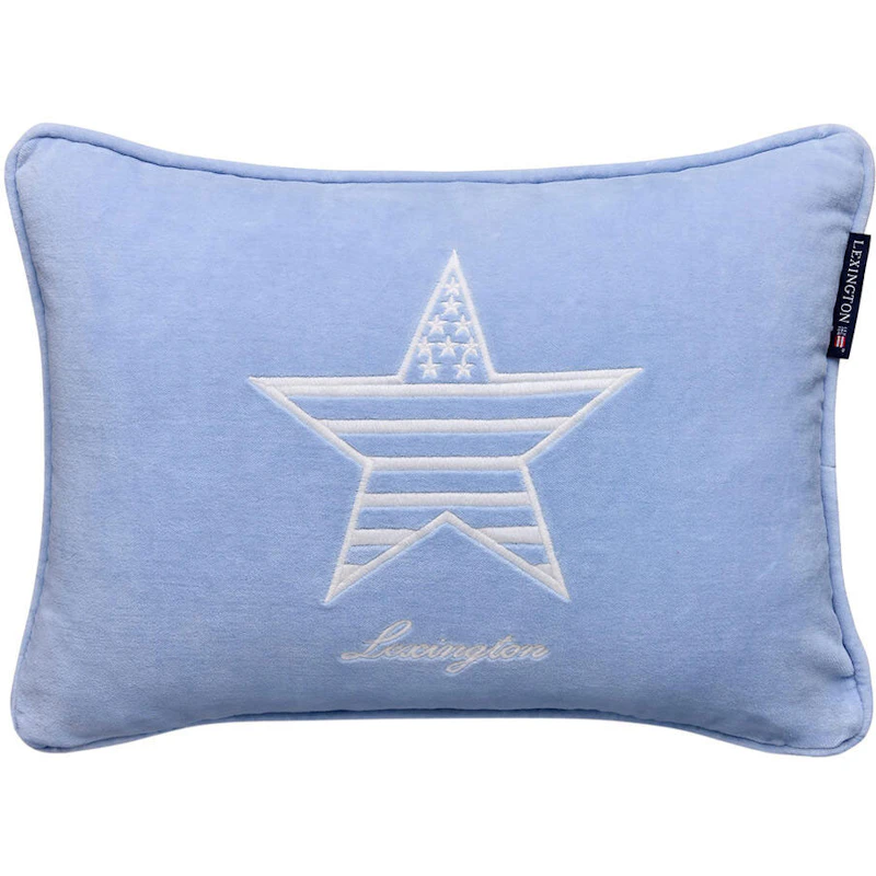 Kids Organic Cotton Velvet Kissenbezug 30x40 cm, Blau